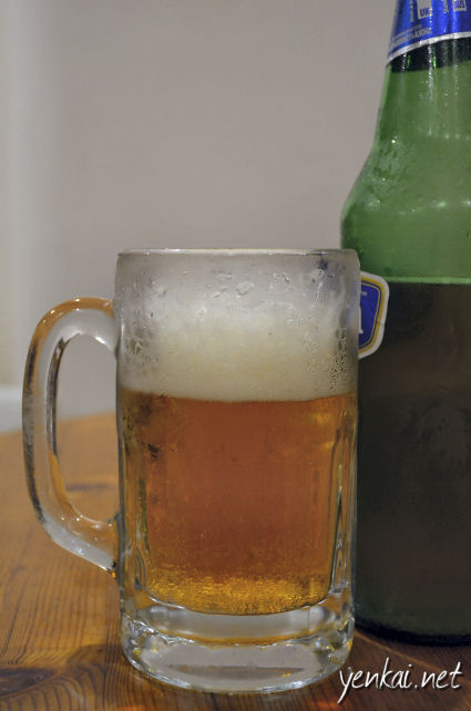 Home brew lager beer taste test