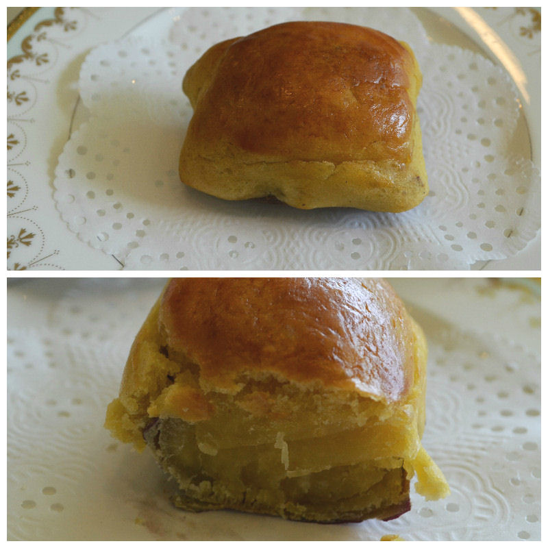 An interesting dessert item that we added on. Red sweet potato from the Kagoshima region, wrapped in cake. The sweet potato was very sweet indeed.