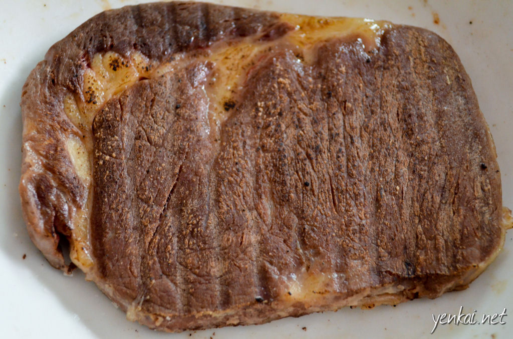 Frozen pre-seared Sous Vide steak