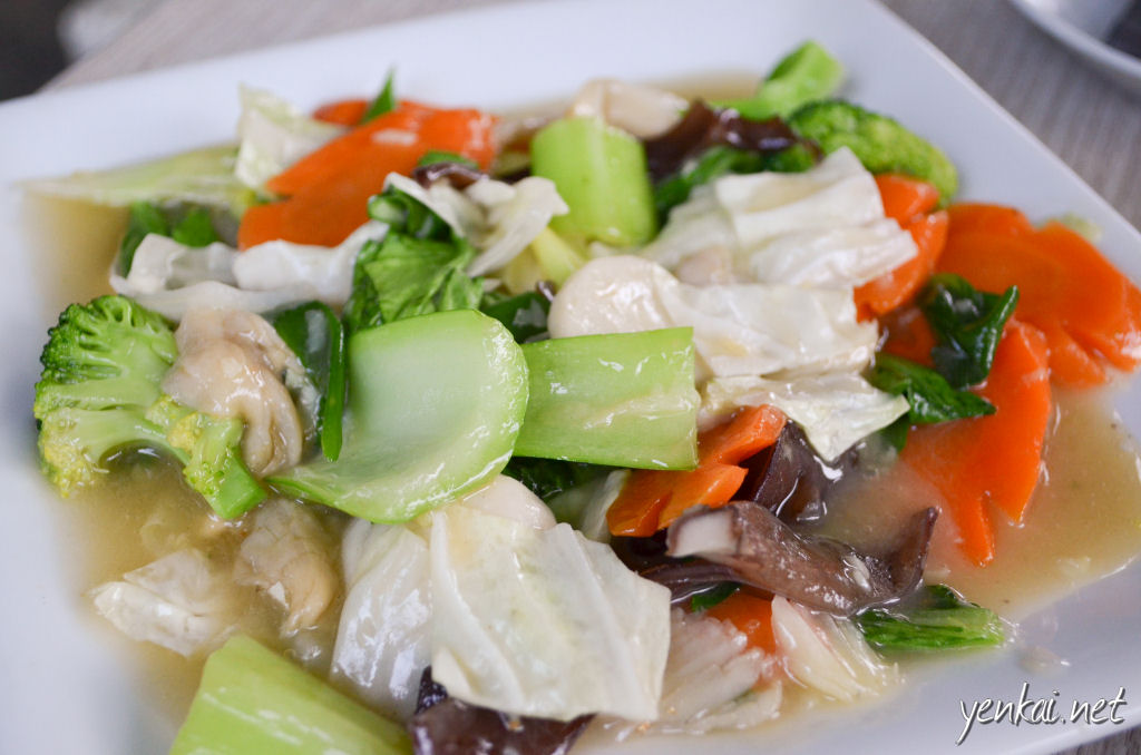 Chap Chay (mixed vegetables) is the Chinese influenced dish that would be found throughout South East Asia