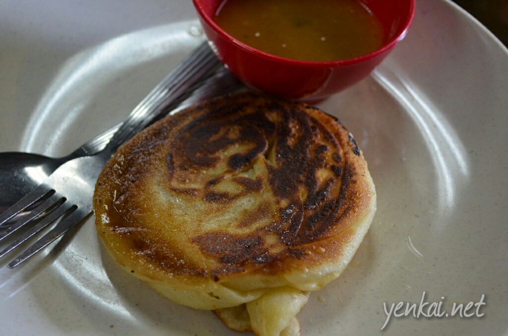 Roti Bom. The dal is a little too sweet.