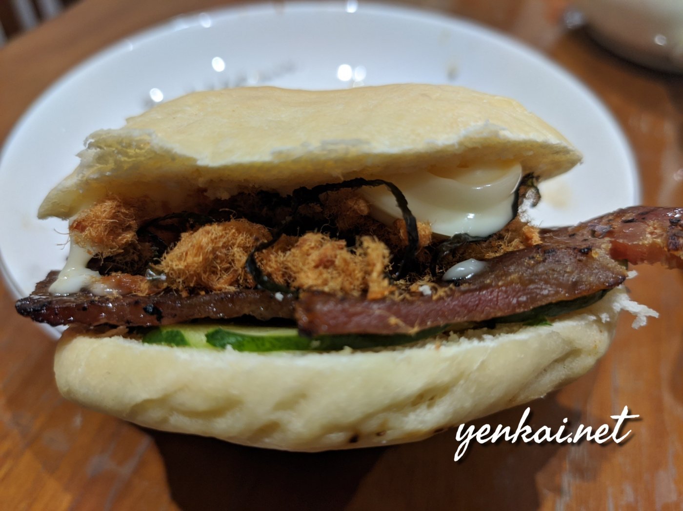 Breakfast chronicles – Bak Kwa pork floss bun